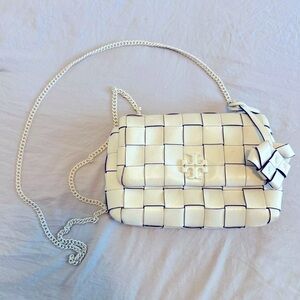Tory Burch Kira woven heart bag